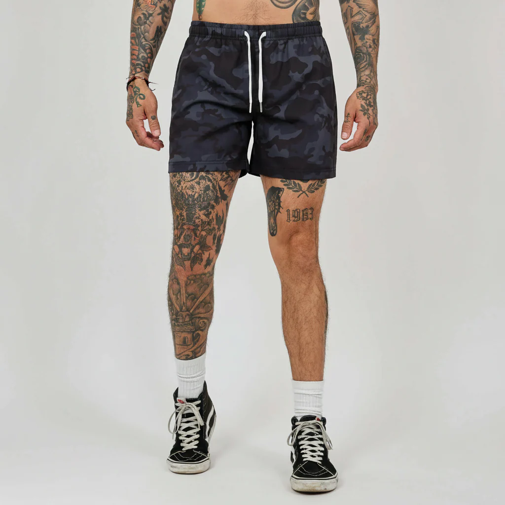 Black Camo Shorts - Image 3