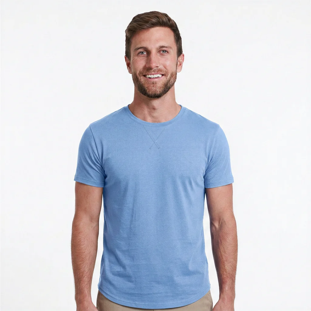 Classic Crew Neck with Curved Hem - Image 10