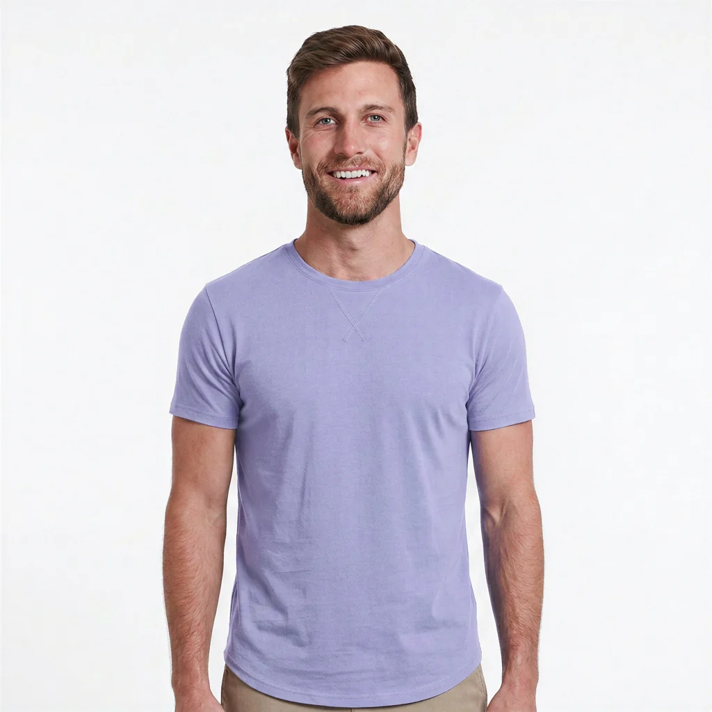 Classic Crew Neck with Curved Hem - Image 11