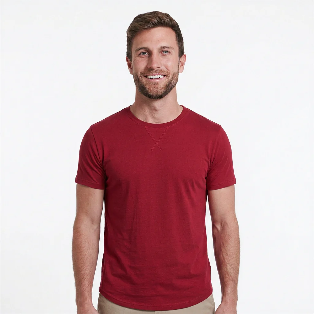 Classic Crew Neck with Curved Hem - Image 12