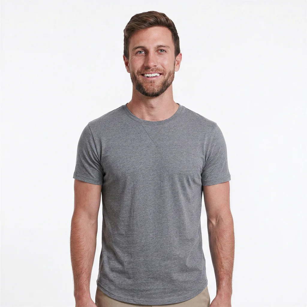 Classic Crew Neck with Curved Hem - Image 6