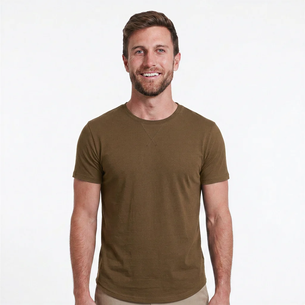 Classic Crew Neck with Curved Hem - Image 8
