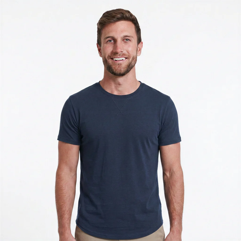 Classic Crew Neck with Curved Hem - Image 9