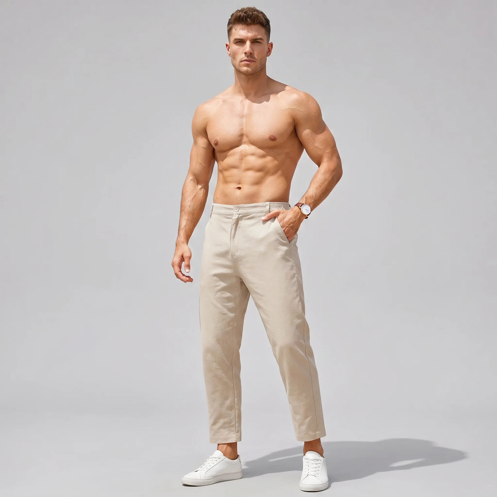 Cotton Linen Pants - Lightweight Casual Fit VIP - Image 4