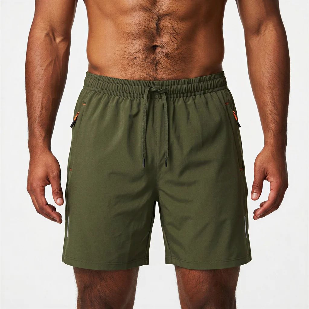 Men’s Performance Shorts with Zippered Pockets 7" - Image 8