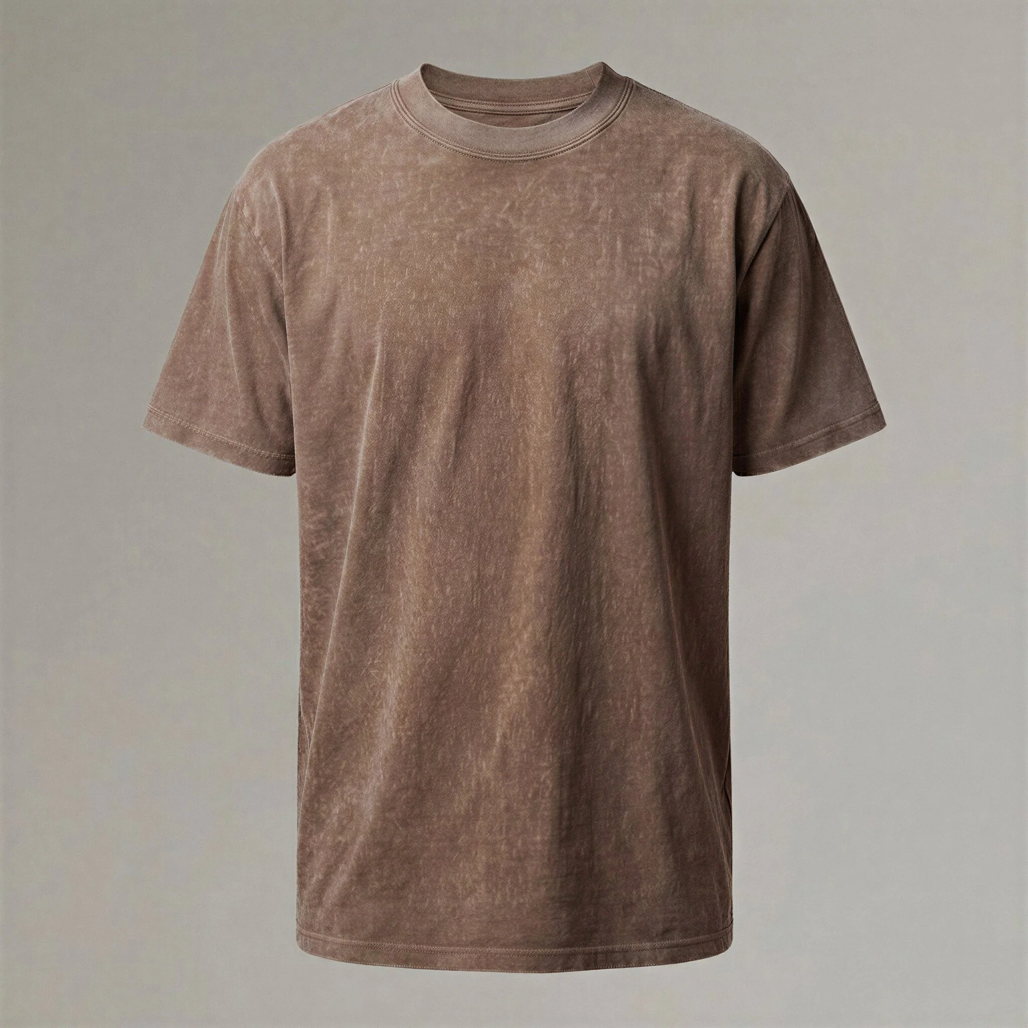 (New) Vintage Washed Oversized Tee - Brown
