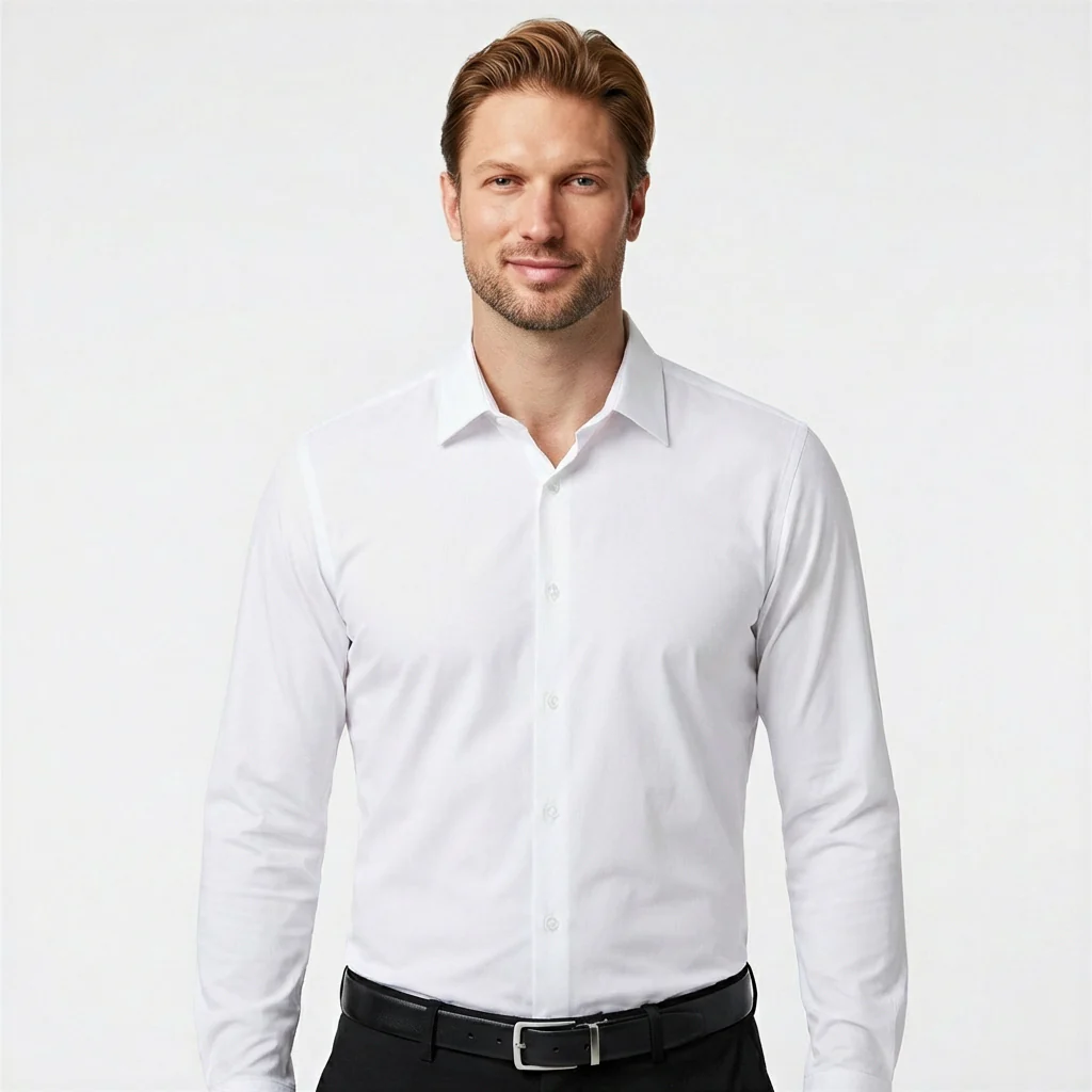 Stretch Slim Fit Long Sleeve Button Down VIP - Image 4