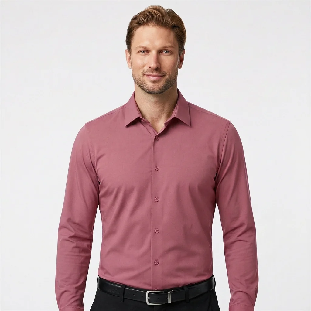 Stretch Slim Fit Long Sleeve Button Down VIP - Image 7