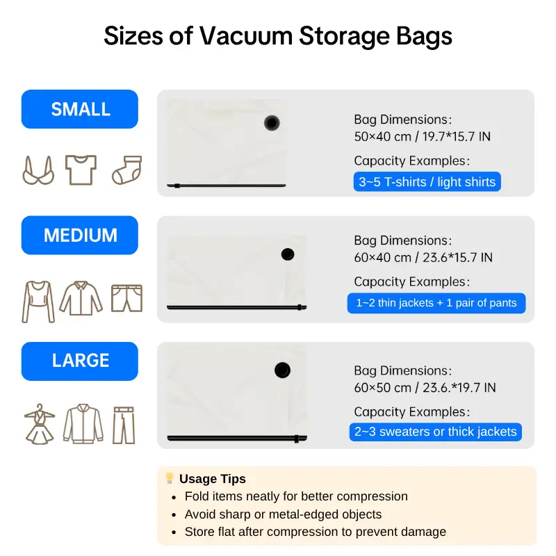 Travel Vacuum Compression Storage Bags - Image 8
