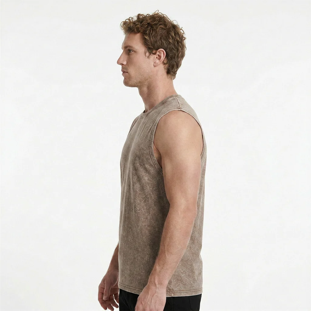 Vintage Washed Oversized Tank Top - Image 3