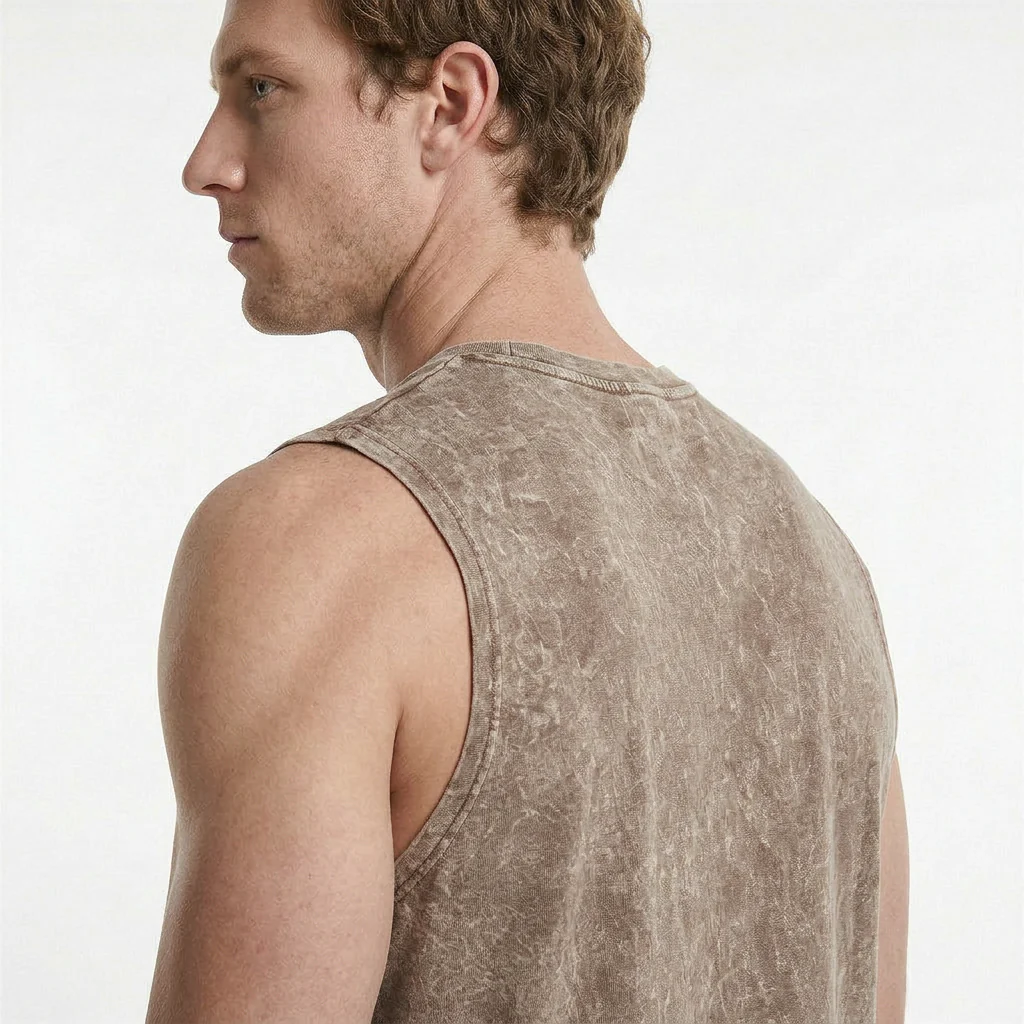 Vintage Washed Oversized Tank Top - Image 4