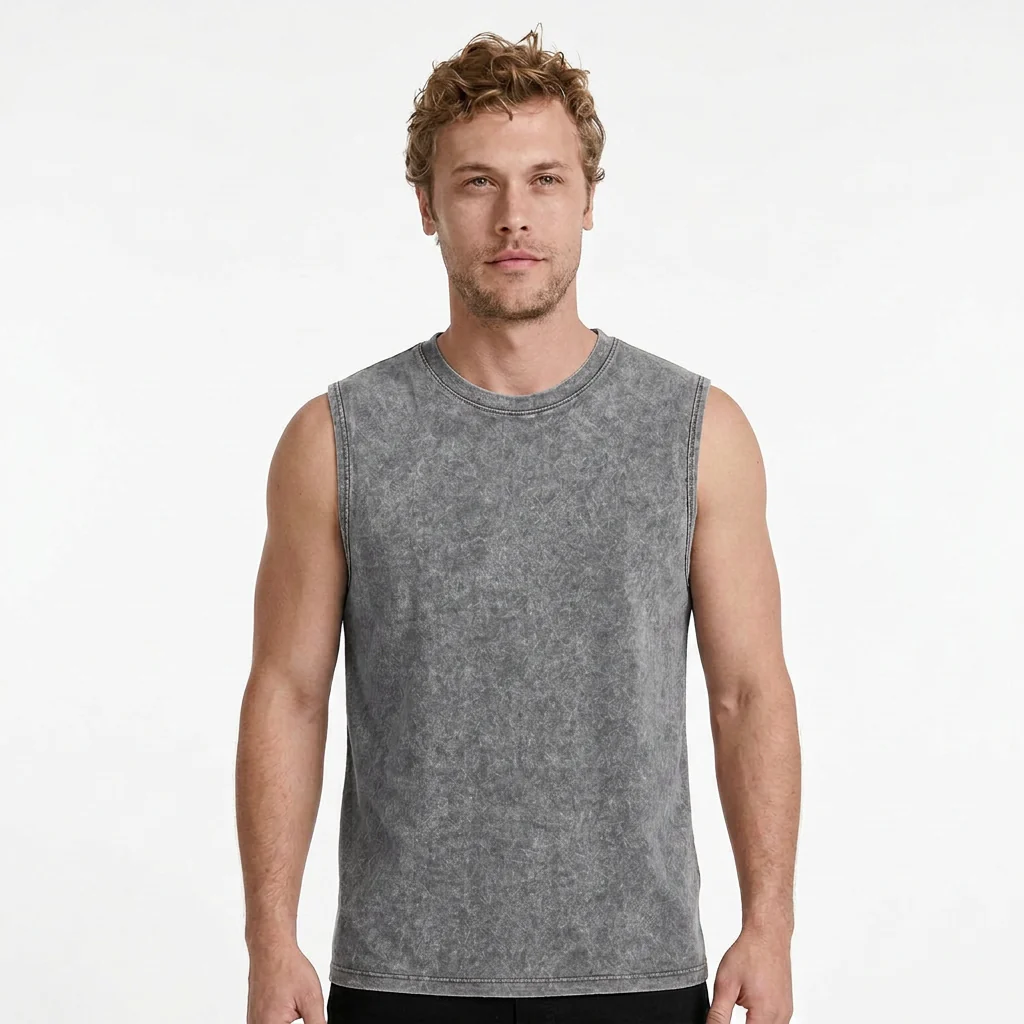 Vintage Washed Oversized Tank Top - Image 7